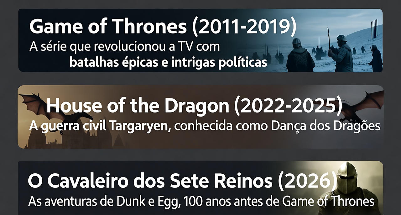 Linha do Tempo das Séries de Westeros
